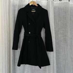 Express black Wool Peacoat